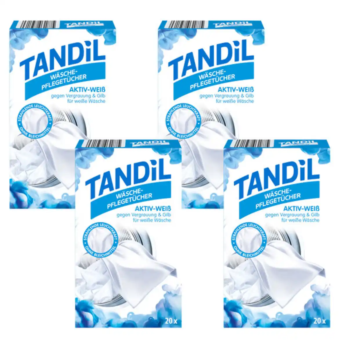 Bild 1 von Wäschepflegetücher, Aktiv weiß, 4er Set