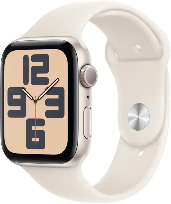 Bild 1 von Apple Watch SE (44mm) GPS 3. Gen mit Sportarmband M/L polarstern/polarstern