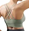 Bild 2 von IDEENWELT Damen Sportbustier Doublestrap grün Gr. XL