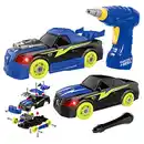 Bild 1 von GILOBABY 26 Teile Kinder Auto Spielzeug, DIY Montage Rennwagen Spielzeug mit Bohrmaschine, Licht und Sound, Lernspiele Kinderspielzeug Geschenk für Jungen Geburtstag ab 3 Jahre