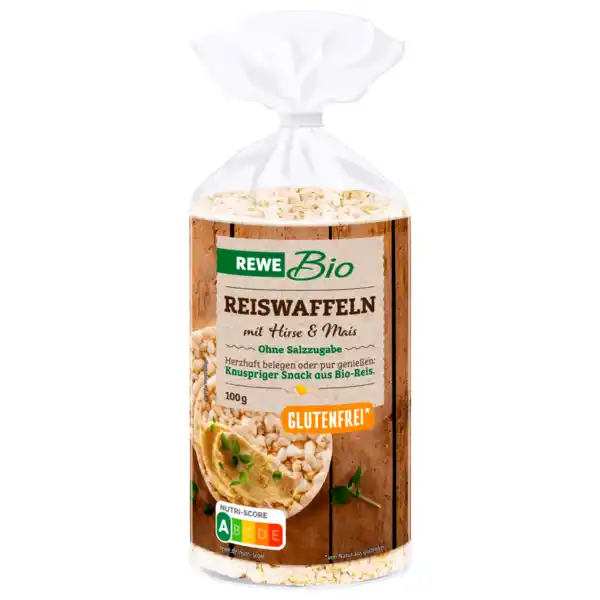 Bild 1 von REWE Bio Reiswaffeln mit Hirse und Mais 100g