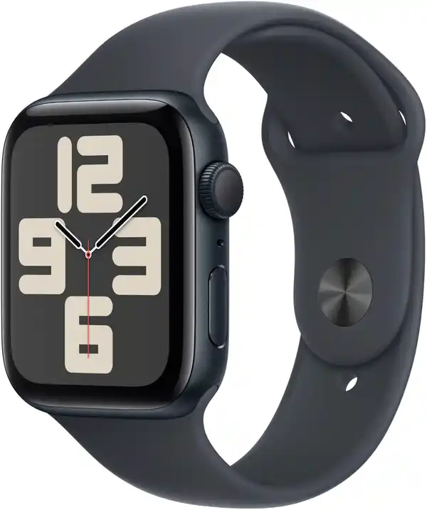 Bild 1 von Apple Watch SE (44mm) GPS 3. Gen mit Sportarmband M/L mitternacht/mitternacht