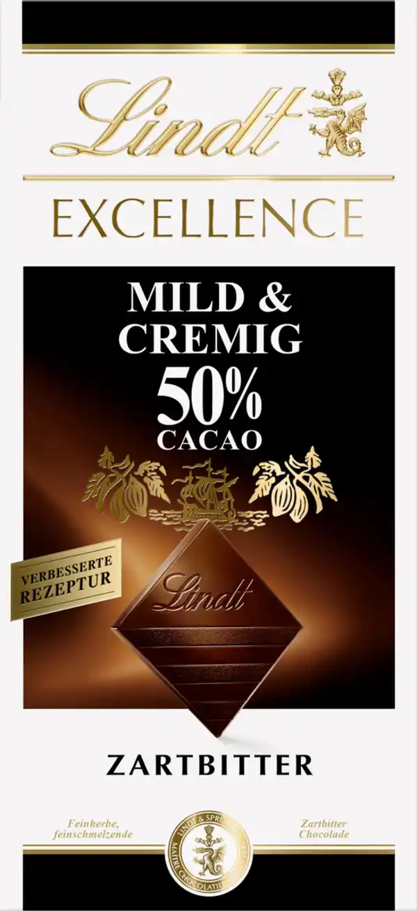 Bild 1 von Lindt EXCELLENCE Mild & Cremig 50%, 100 g