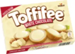 Storck Toffifee White Chocolate, Die Haselnuss in Caramel mit heller Creme und weißer Schokolade, 125 g