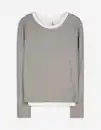 Bild 1 von Damen Langarmshirt - Double-Layer-Look