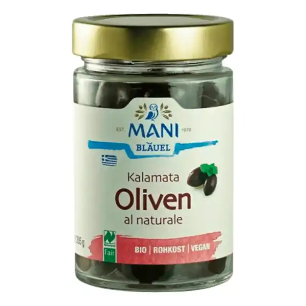 Bild 1 von Mani Bio Kalamata Oliven al naturale 205g