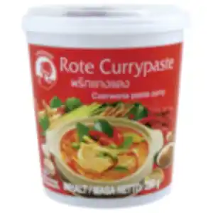 Cock Brand Currypaste rot, grün oder gelb oder Exotic Food Reisnudeln