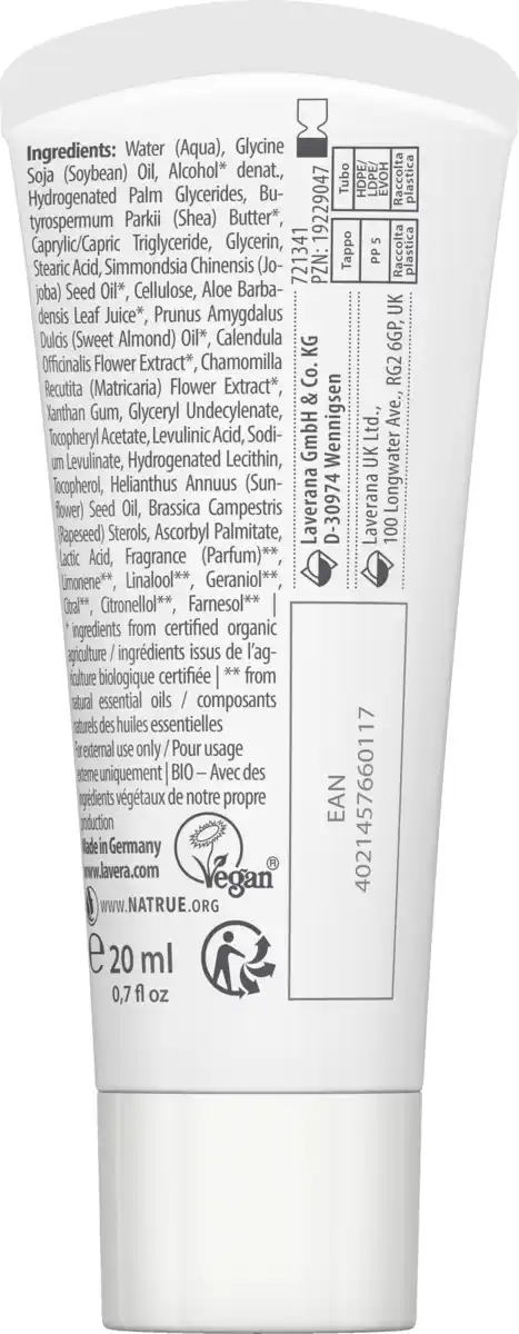 Bild 2 von lavera Basis sensitiv Handcreme Reisegröße, 20 ml