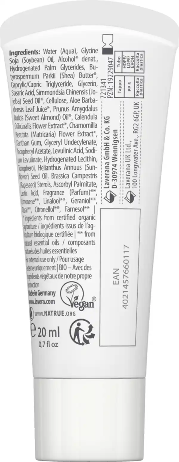 Bild 2 von lavera Basis sensitiv Handcreme Reisegröße, 20 ml