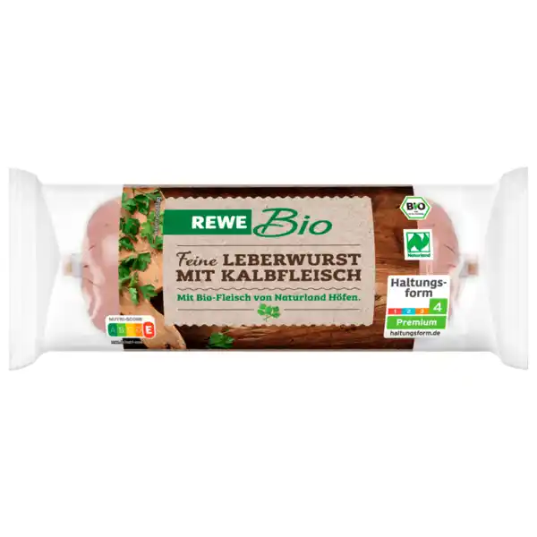 Bild 1 von REWE Bio Leberwurst mit Kalbfleisch, fein 125g