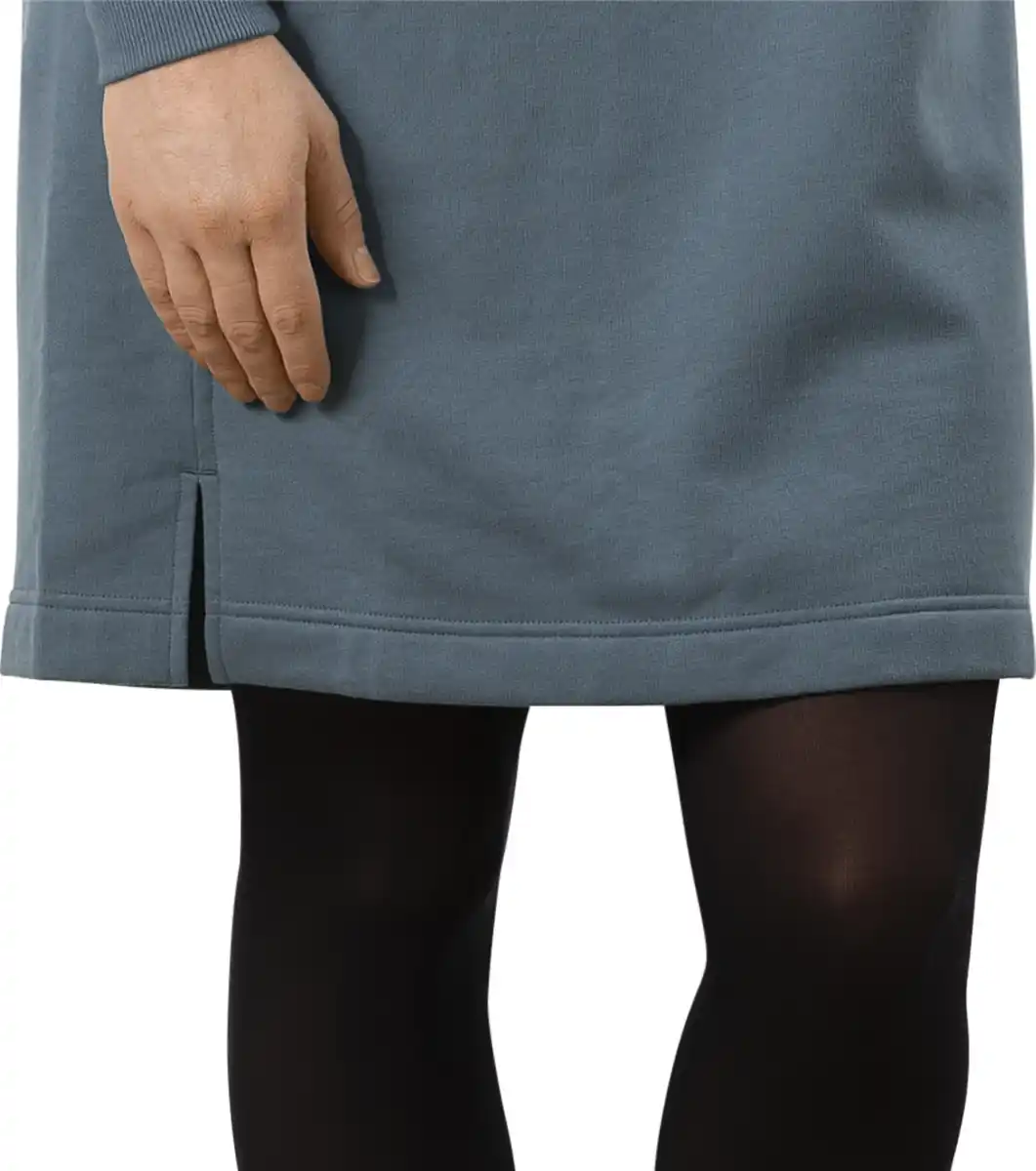 Bild 2 von IDEENWELT Damen Sweatkleid mit Kapuze grün Größe L