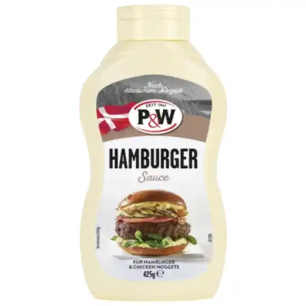 Bild 1 von P&W Hamburger oder Pommes Sauce, Burger Dressing oder –Ketchup