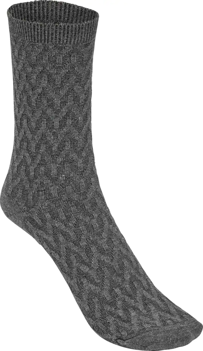 Bild 2 von under2wear Struktursocke Glitzer anthrazit 39/42