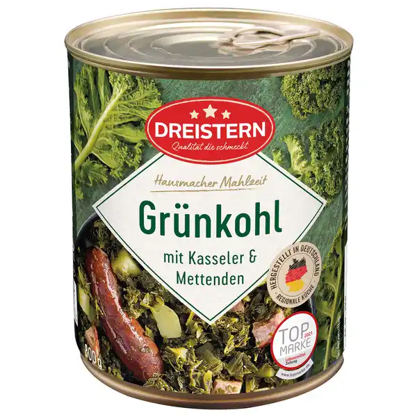 Bild 1 von Dreistern Grünkohl mit Kasseler und Mettenden 800 g