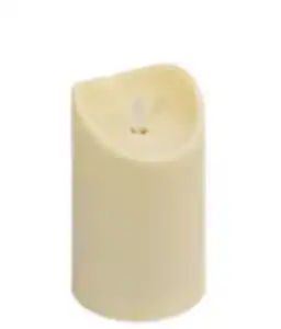 Dehner LED-Outdoor-Kerze, creme, warmweiß