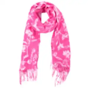 Damen Schal mit floralem Muster PINK