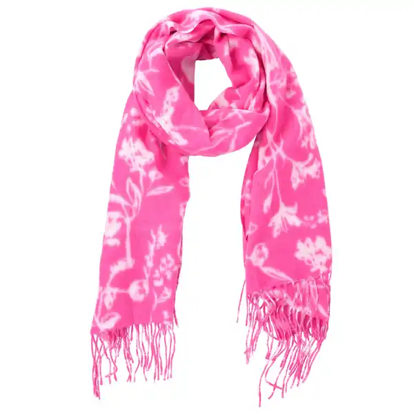 Bild 1 von Damen Schal mit floralem Muster PINK