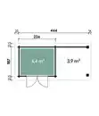 Bild 4 von Wolff Finnhaus Gartenhaus WPC-Trend B+, inkl. Lounge, ca. B480/H252/T232 cm