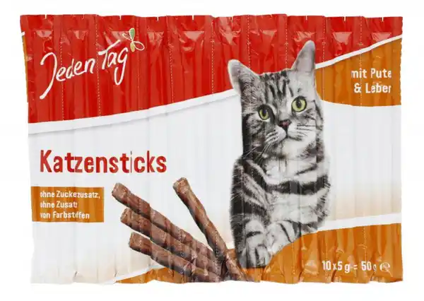 Bild 1 von Jeden Tag Katzensticks Pute & Leber