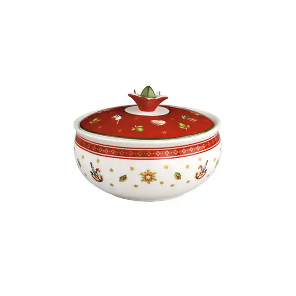 Bild 1 von Villeroy & Boch Zuckerdose Toy´s Delight, Grün, Mehrfarbig, Rot, Weiß, Keramik, bauchig, 10 cm, Kaffee & Tee, Zuckerdosen