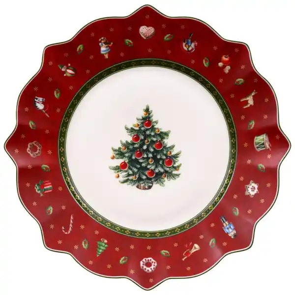 Bild 1 von Villeroy & Boch Frühstücksteller Toys Delight, Mehrfarbig, Rot, Keramik, Weihnachten, rund, Essen & Trinken, Geschirr, Teller, Kuchenteller