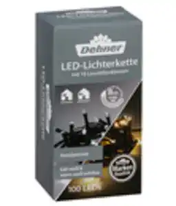 Dehner LED-Lichterkette, 100 LEDs, warmweiß/kaltweiß