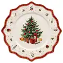 Bild 1 von Villeroy & Boch Platzteller Toys Delight, Grün, Mehrfarbig, Rot, Weiß, Keramik, Weihnachten, rund, hitzebeständig, Essen & Trinken, Geschirr, Teller, Platzteller