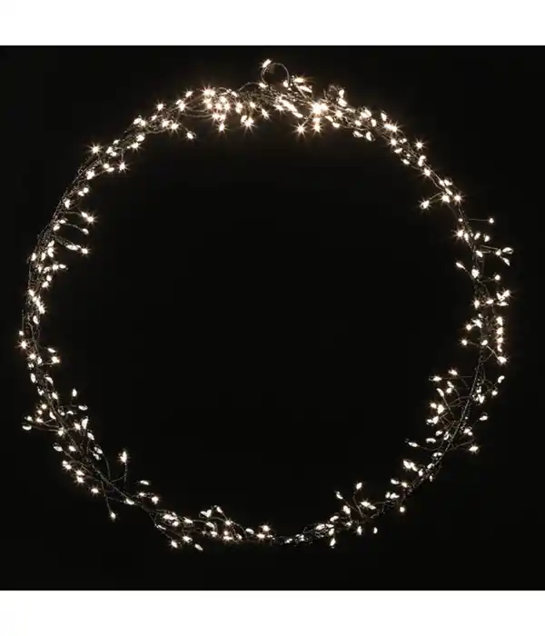 Bild 2 von Dehner LED-Kranz, 300 LEDs, warmweiß, ca. Ø35 cm