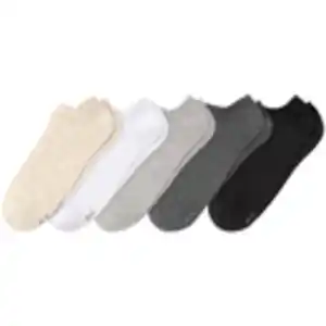 5 Paar Herren Sneaker-Socken im Set SCHWARZ / WEISS / GRAU