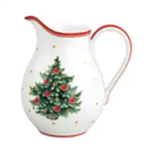 Villeroy & Boch Milchkännchen Toy's Delight, Grün, Mehrfarbig, Rot, Weiß, Keramik, Weihnachten, 0,5 l, Kaffee & Tee, Kannen, Milchkännchen