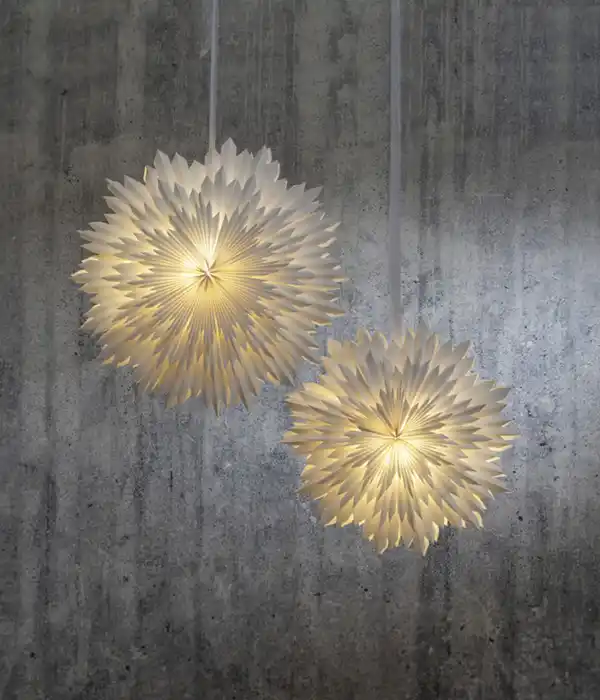 Bild 3 von Star Trading Papierstern Ice, weiß, ca. Ø50 cm