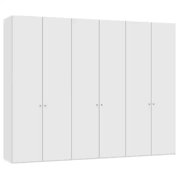Bild 1 von Jutzler Drehtürenschrank, Weiß, Weiß Hochglanz, Metall, 3 Fächer, 303x236x59 cm, Typenauswahl, Beimöbel erhältlich, umfangreiches Zubehör in verschiedenen Holzarten Größen Holzdekoren indivi