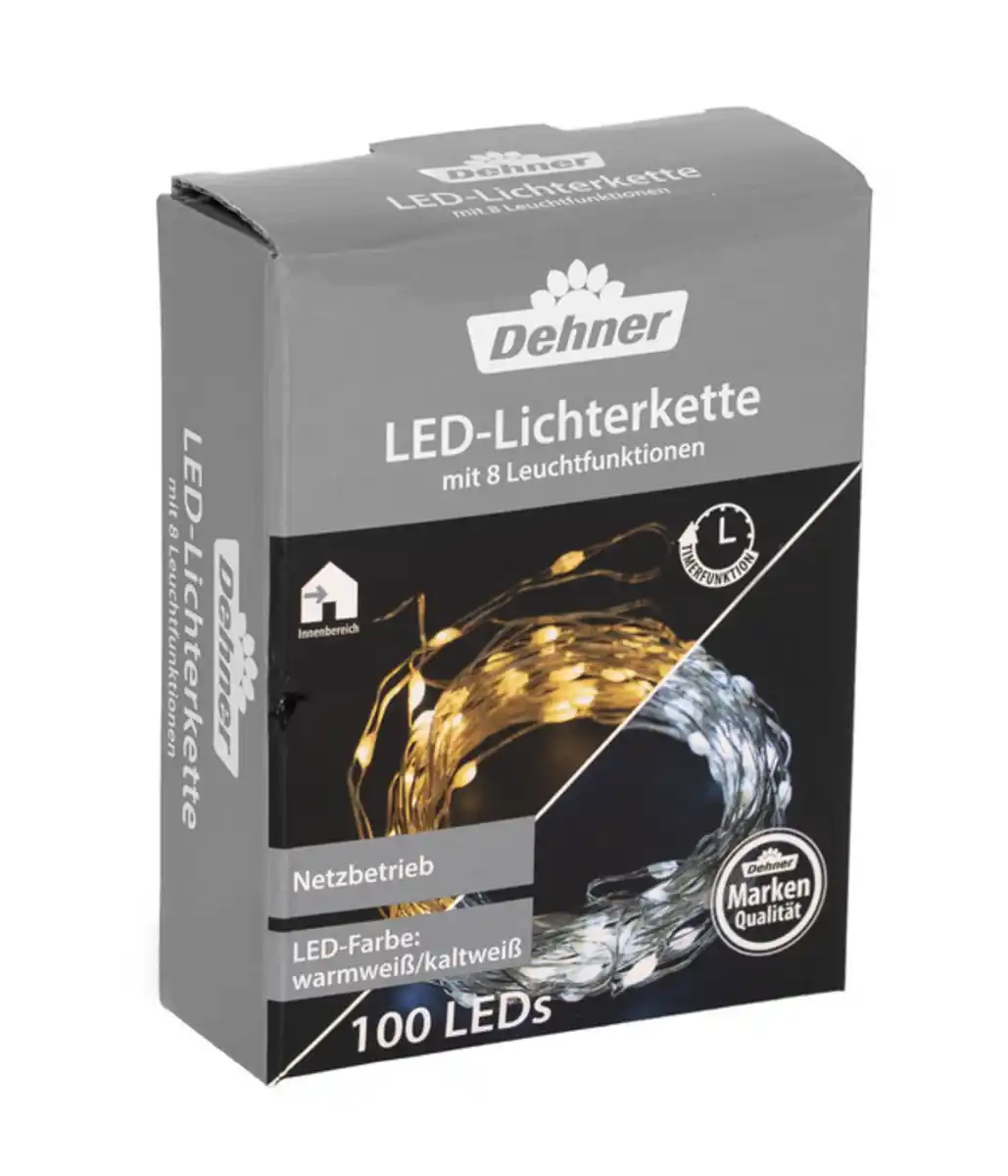 Bild 1 von Dehner LED-Lichterkette, warm-/kaltweiß