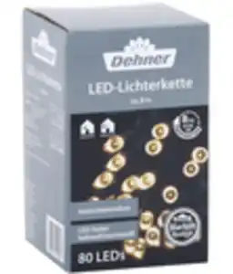 Dehner LED-Lichterkette 80 LEDs, warmweiß/kaltweiß