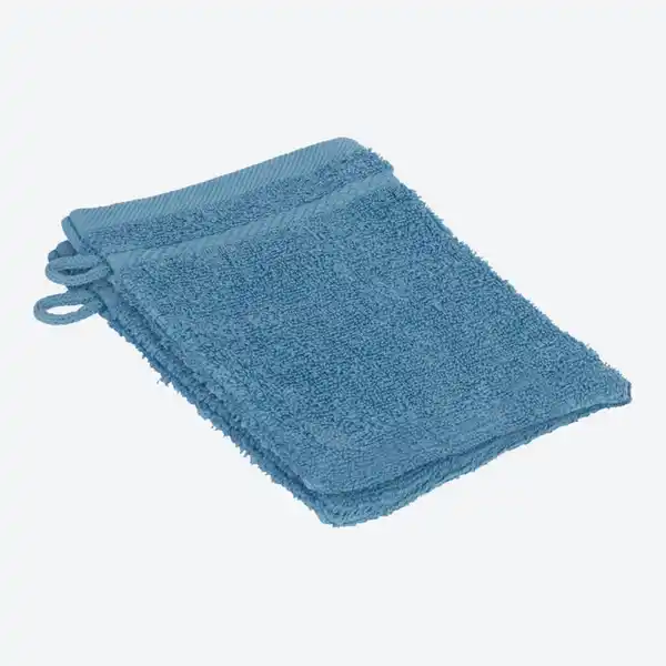 Bild 1 von Frottee-Waschhandschuh, CLASSIC, 16x21cm, 2er-Pack, Blue