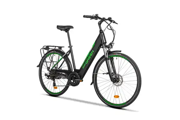 Bild 1 von E-Bike City Docgreen 28 Zoll 110 km, Grün, Schwarz