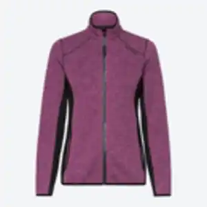 Damen-Fleecejacke mit Kontrast-Panels, Dark-pink