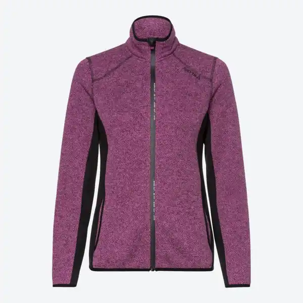 Bild 1 von Damen-Fleecejacke mit Kontrast-Panels, Dark-pink