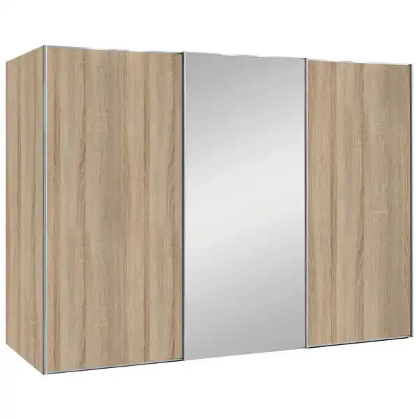 Bild 1 von Moderano Schwebetürenschrank Sinfonie Plus, Sonoma Eiche, Metall, 6 Fächer, 280x222x68 cm, Lga, Goldenes M, BQ - Bündnis für Qualität, Made in Germany, Typenauswahl, Beimöbel erhältlich, umfan