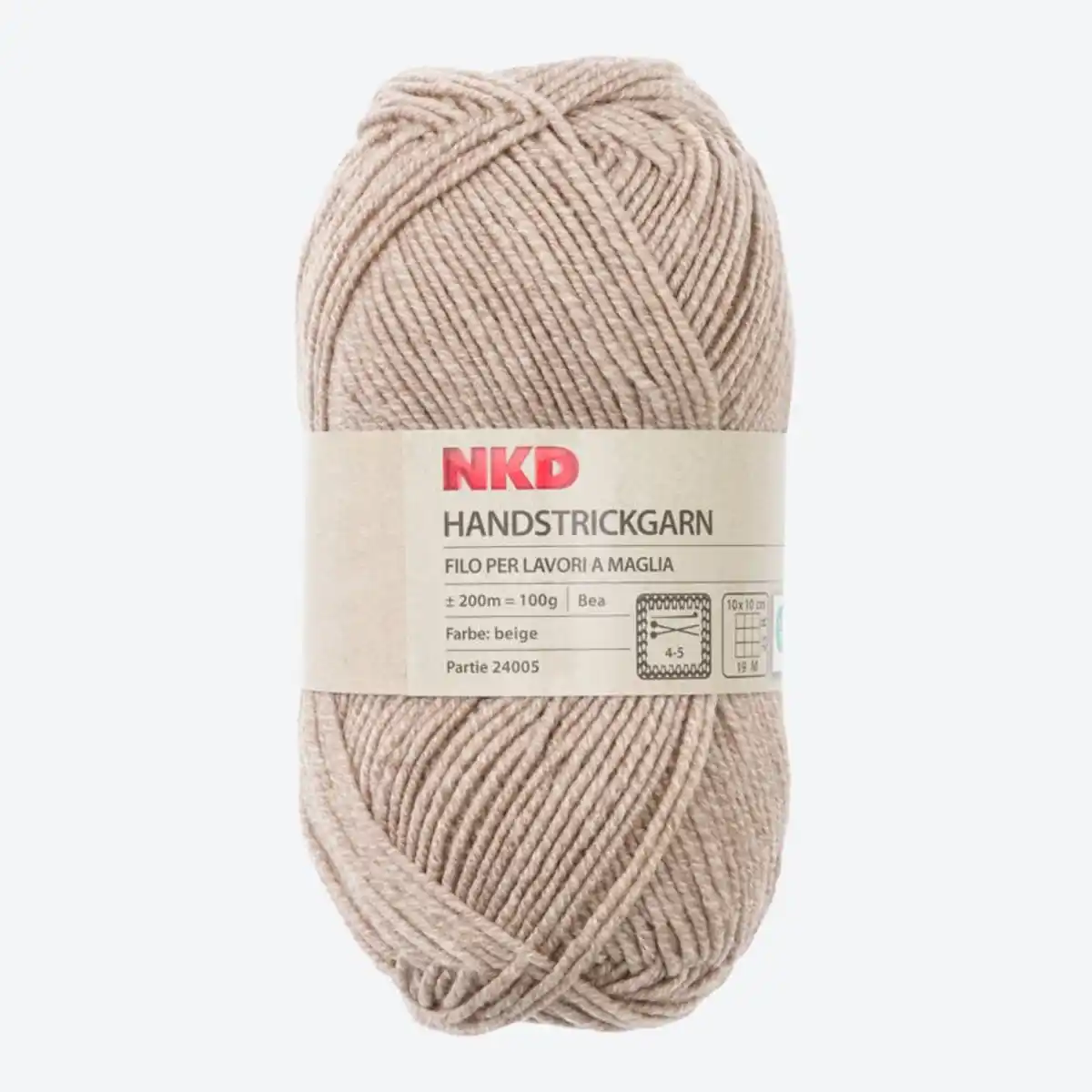 Bild 1 von Handstrickgarn in unterschiedlichen Farbvarianten, NKD-BEA, ca. 100g, Beige