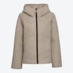 Damen-Jacke mit Kontrast-Innenseite, Beige