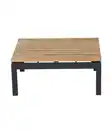 Bild 3 von Siena Garden Teak-Loungetisch Alvida, anthrazit/natur, ca. B74/H30/T74 cm