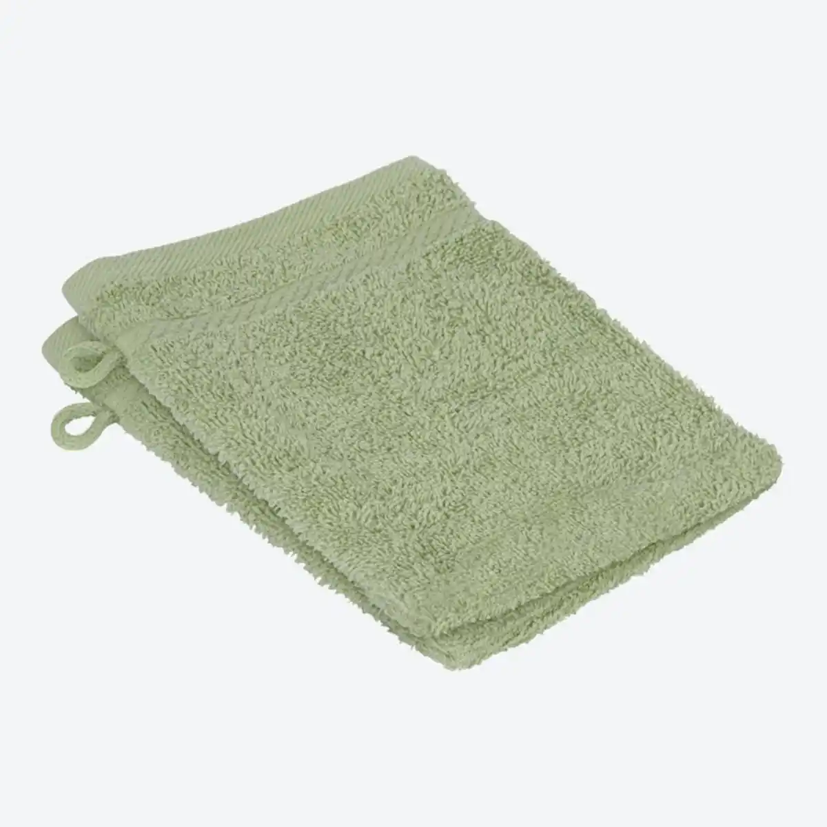 Bild 1 von Frottee-Waschhandschuh, CLASSIC, 16x21cm, 2er-Pack, Light-green