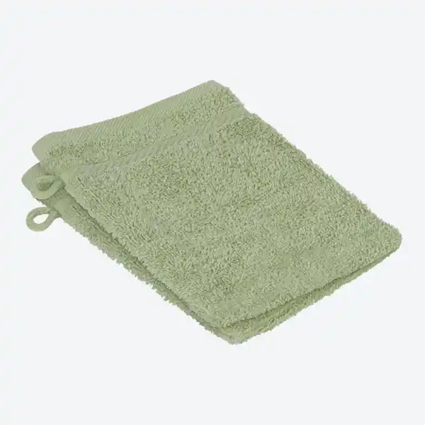 Bild 1 von Frottee-Waschhandschuh, CLASSIC, 16x21cm, 2er-Pack, Light-green