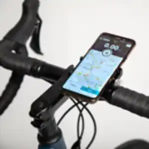 Fahrrad Smartphonehalterung Metall Schwarz|weiß