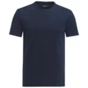 Herren T-Shirt im Basic-Look DUNKELBLAU