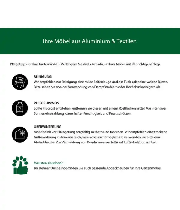 Bild 2 von Siena Garden Modul Mitte Alvida, 75 x 71 x 74 cm, anthrazit