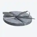 Bild 1 von Filz-Untersetzer mit Druck, 4er-Pack, Ø ca. 12cm, Gray