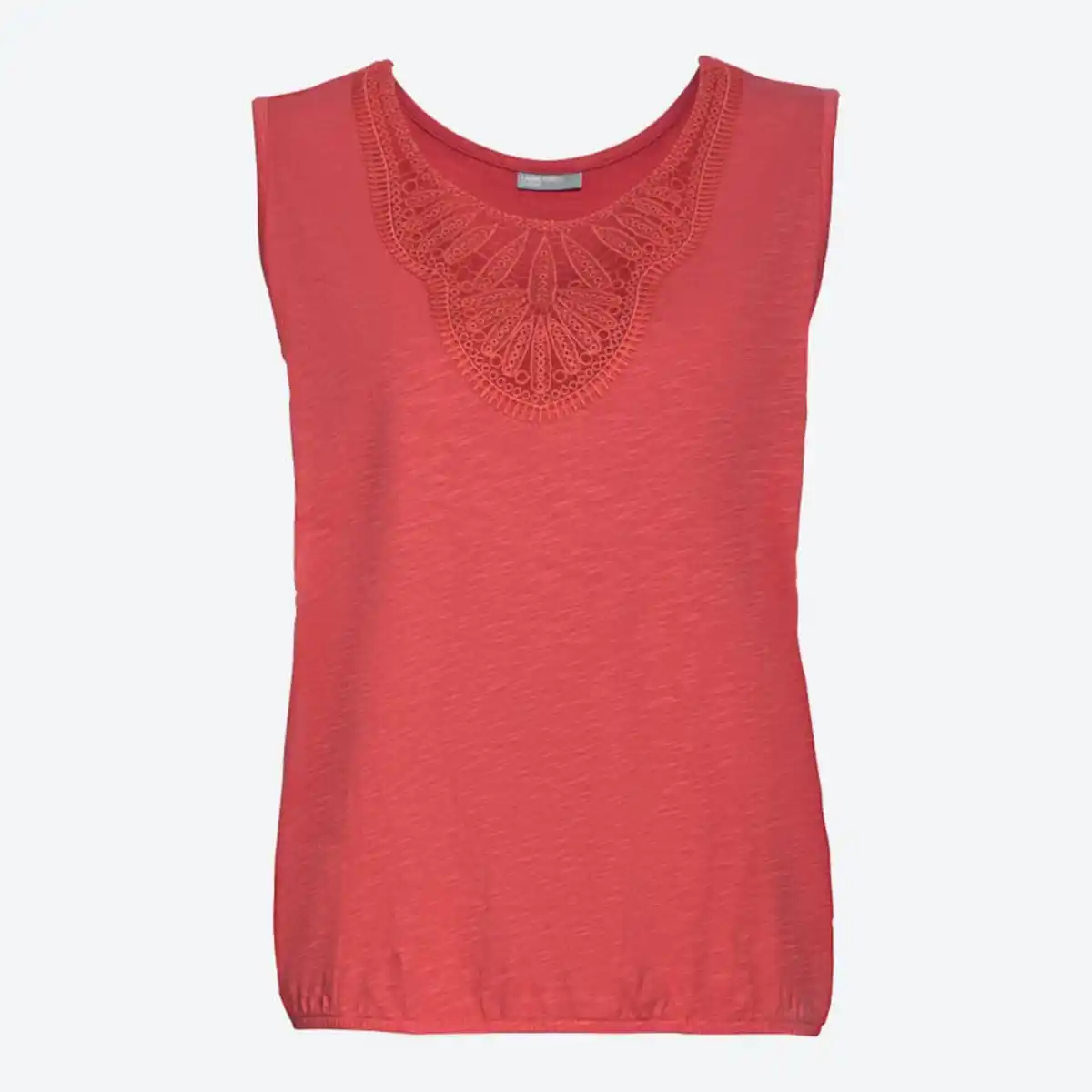 Bild 1 von Damen-Top mit Spitzeneinsatz, Pink