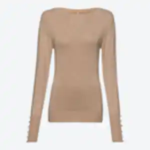 Damen-Pullover mit Zierknöpfen, Brown